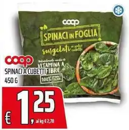 Coop Spinaci a cubetti offerta