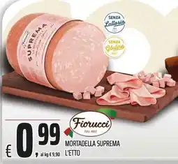 Coop Mortadella Suprema Fiorucci offerta