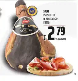 Coop Salpi prosciutto di Norcia I.G.P. offerta
