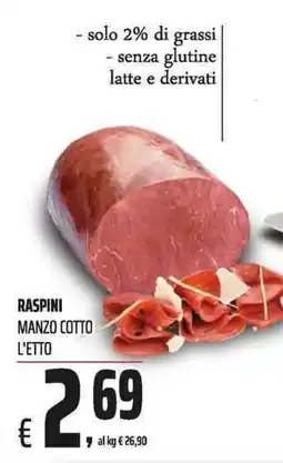 Coop Raspini Manzo Cotto L'Etto offerta