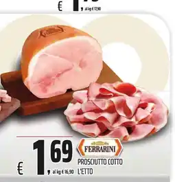 Coop Prosciutto cotto Ferrarini offerta