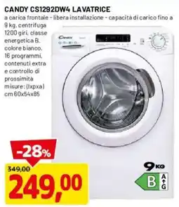 DPiù Candy lavatrice offerta