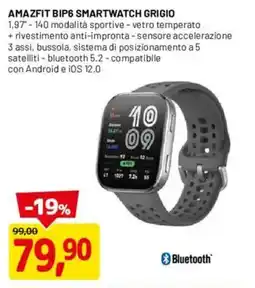 DPiù Amazfit Bip6 Smartwatch Grigio offerta