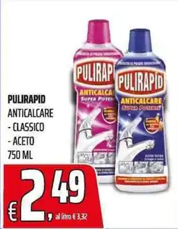 Coop Pulirapid anticalcare classico acet offerta