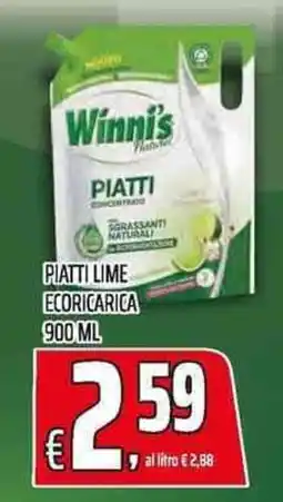 Coop Winni's Nature piatti lime offerta