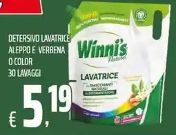 Coop Detersivo lavatrice Winni's Naturel Aleppo e verbena o color offerta