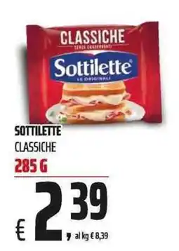 Coop Sottilette classiche offerta