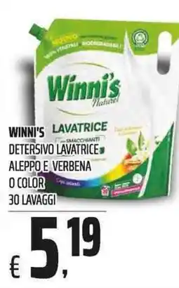 Coop Winni's detersivo lavatrice offerta