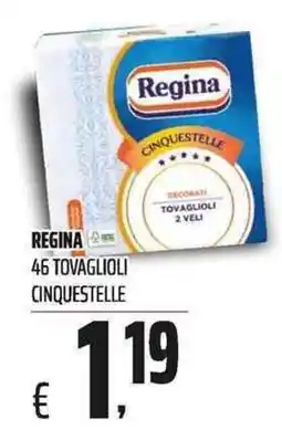 Coop Regina tovaglioli cinquestelle offerta