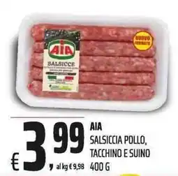 Coop AIA Salsicce Pollo, Tacchino e Suino offerta