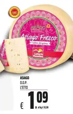 Coop Asiago Fresco offerta