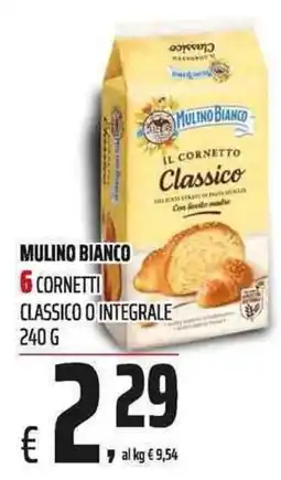 Coop Mulino Bianco il cornetto classico offerta