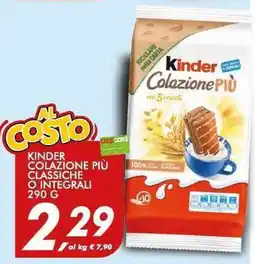 Coop Kinder Colazione Più offerta