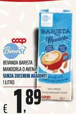 Coop Beveranda barista mandorla o avena offerta