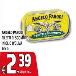 Coop Angelo Parodi filetti di sgombro in olio d'oliva offerta