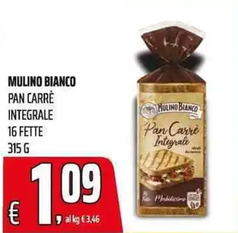 Coop Mulino Bianco Pan Carrè Integrale offerta