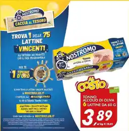 Coop Tonno all'Olio di Oliva Nostromo offerta