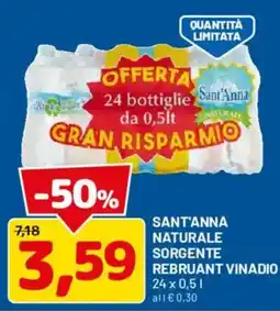 DPiù Sant'Anna naturale sorgente offerta