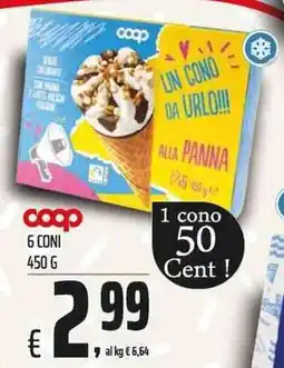 Coop Un cono da urlo alla panna offerta