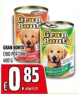 Coop Gran Bontà cibo per cani offerta