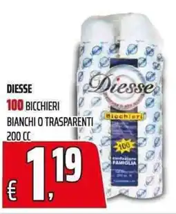 Coop Bicchieri Diesse offerta