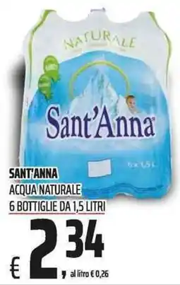 Coop Acqua naturale Sant'Anna offerta