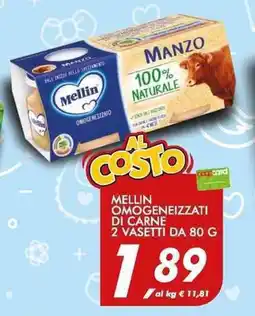 Coop Mellin omogeneizzati di carne offerta