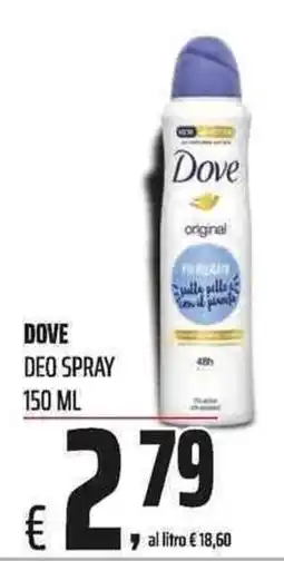Coop Dove deo spray offerta
