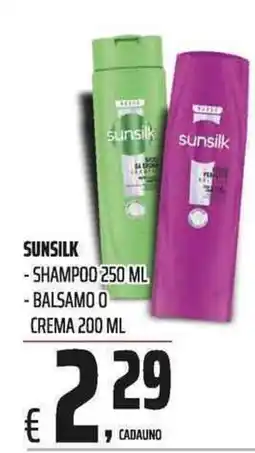 Coop Sunsilk shampoo o balsamo offerta