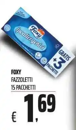 Coop Foxy fazzoletti offerta
