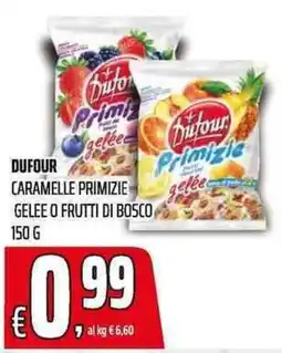 Coop Dufour caramelle primizie gelée o frutti di bosco offerta