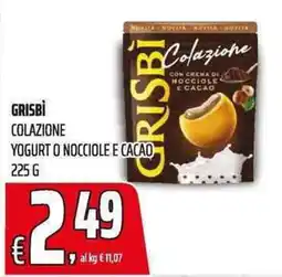 Coop Grisbi colazione yogurt o nocciole e cacao offerta
