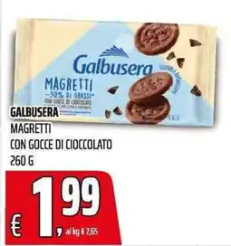 Coop Galbusera magretti con gocce di cioccolato offerta
