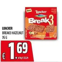Coop Loacker Break3 Hazelnut offerta