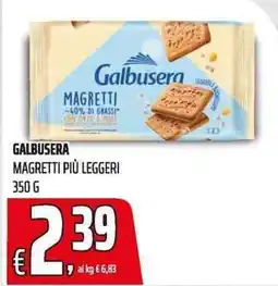 Coop Galbusera magretti più leggeri offerta
