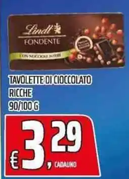 Coop Lindt fondente offerta