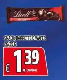Coop Lindt barrette o wafer offerta