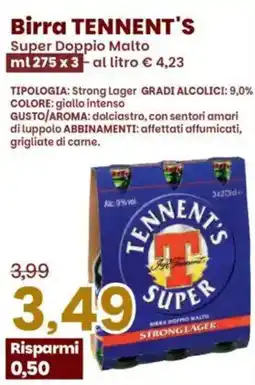 Prix Quality Birra TENNENT'S Super Doppio Malto offerta