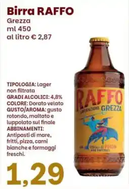 Prix Quality Birra RAFFO offerta
