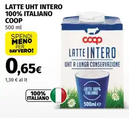 Coop Latte intero UHT Coop offerta