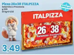Prix Quality Pizza 26x38 Italpizza Salamino e Provolone offerta