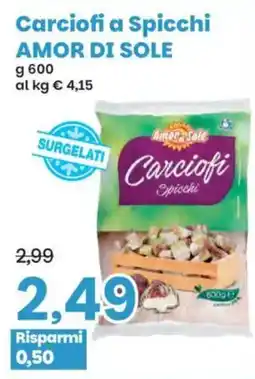 Prix Quality Carciofi a Spicchi Amor di Sole offerta