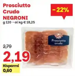 Prix Quality Prosciutto crudo Negroni offerta