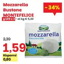 Prix Quality Mozzarella Bustone Montefelice offerta