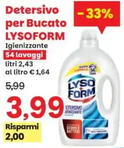 Prix Quality Detersivo per Bucato Lysoform offerta