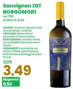 Prix Quality Sauvignon IGT Borgomori offerta