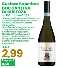 Prix Quality Custoza Superiore DOC Cantina di Custoza offerta