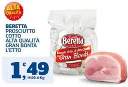 Ok Sigma Prosciutto Cotto di Alta Qualità Beretta offerta