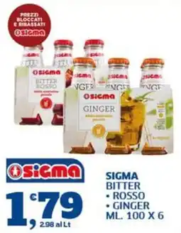 Ok Sigma Sigma Bitter Rosso Ginger offerta