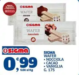 Ok Sigma Sigma wafer offerta